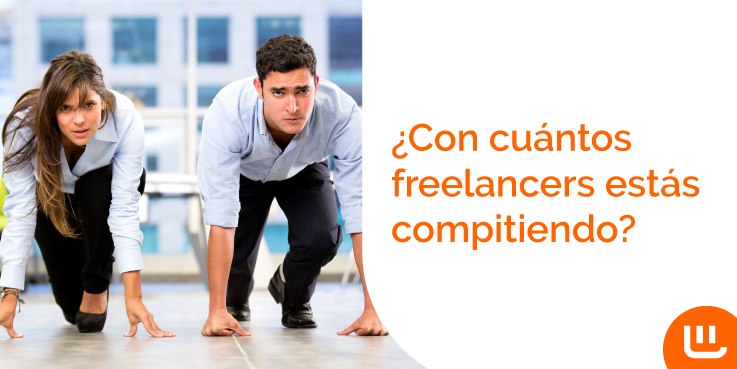 ¿Con cuántos freelancers estás compitiendo?